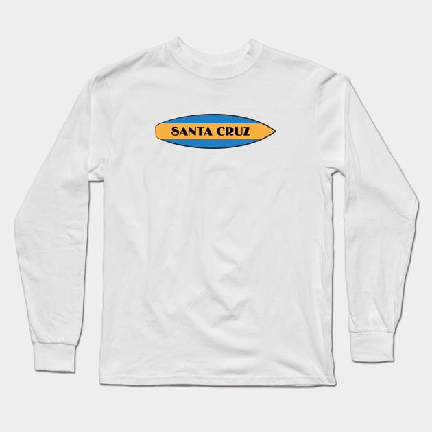 Surf City Santa Cruz Logo Simple Surf Board Lite Long Sleeve T-Shirt by PauHanaDesign
